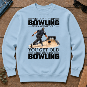 Vintage You Get Old When You Stop Bowling - light-blue - CS2D-LightBlue