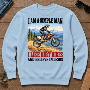 I Like Dirt Bikes And Believe In Jesus - light-blue - CS2D-LightBlue
