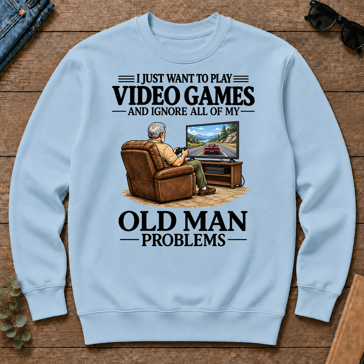 I Just Want To Play Video Games - light-blue - CS2D-LightBlue