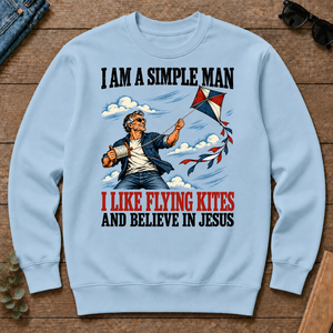 I Like Flying Kites And Believe In Jesus - light-blue - CS2D-LightBlue