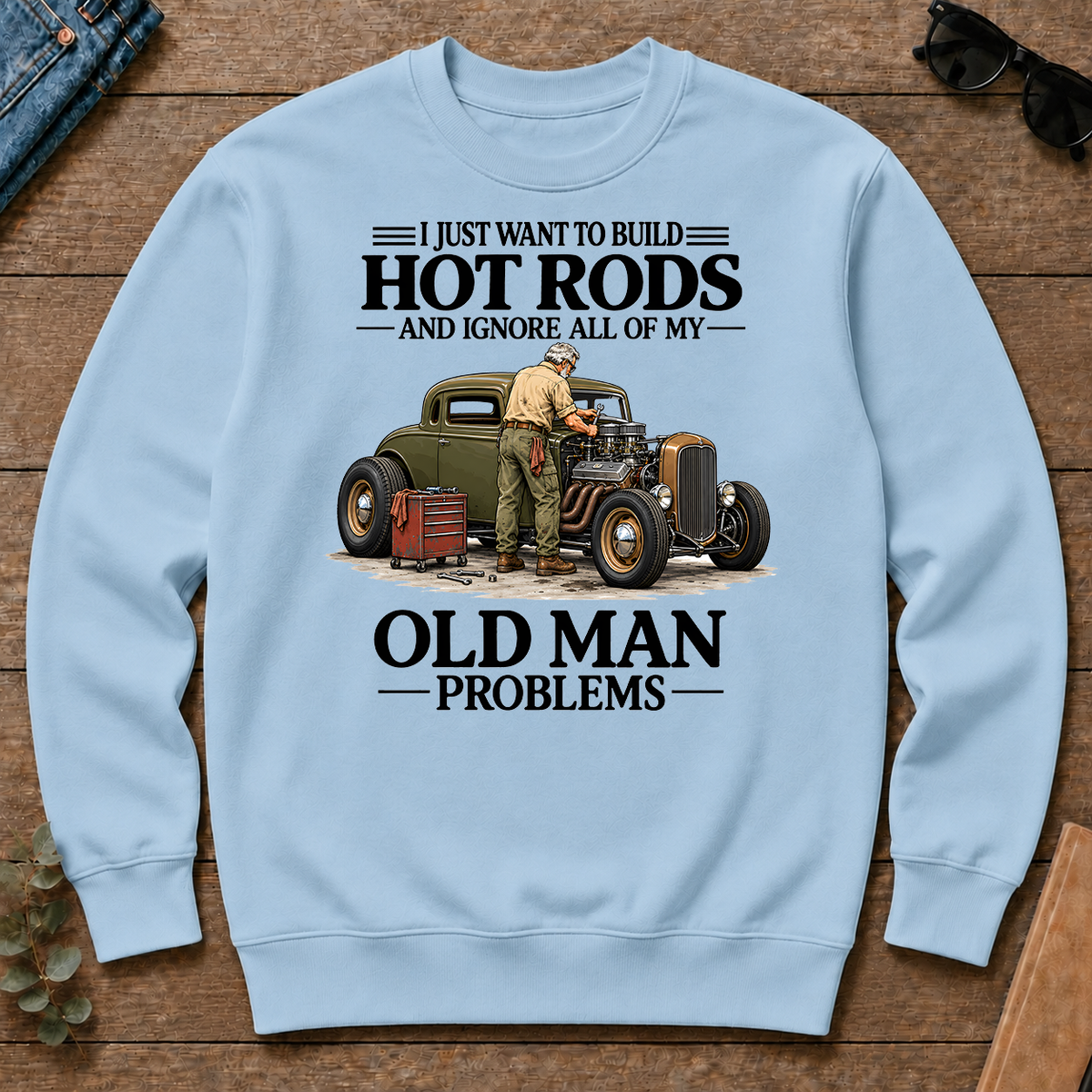 I Just Want To Build Hot Rods - light-blue - CS2D-LightBlue