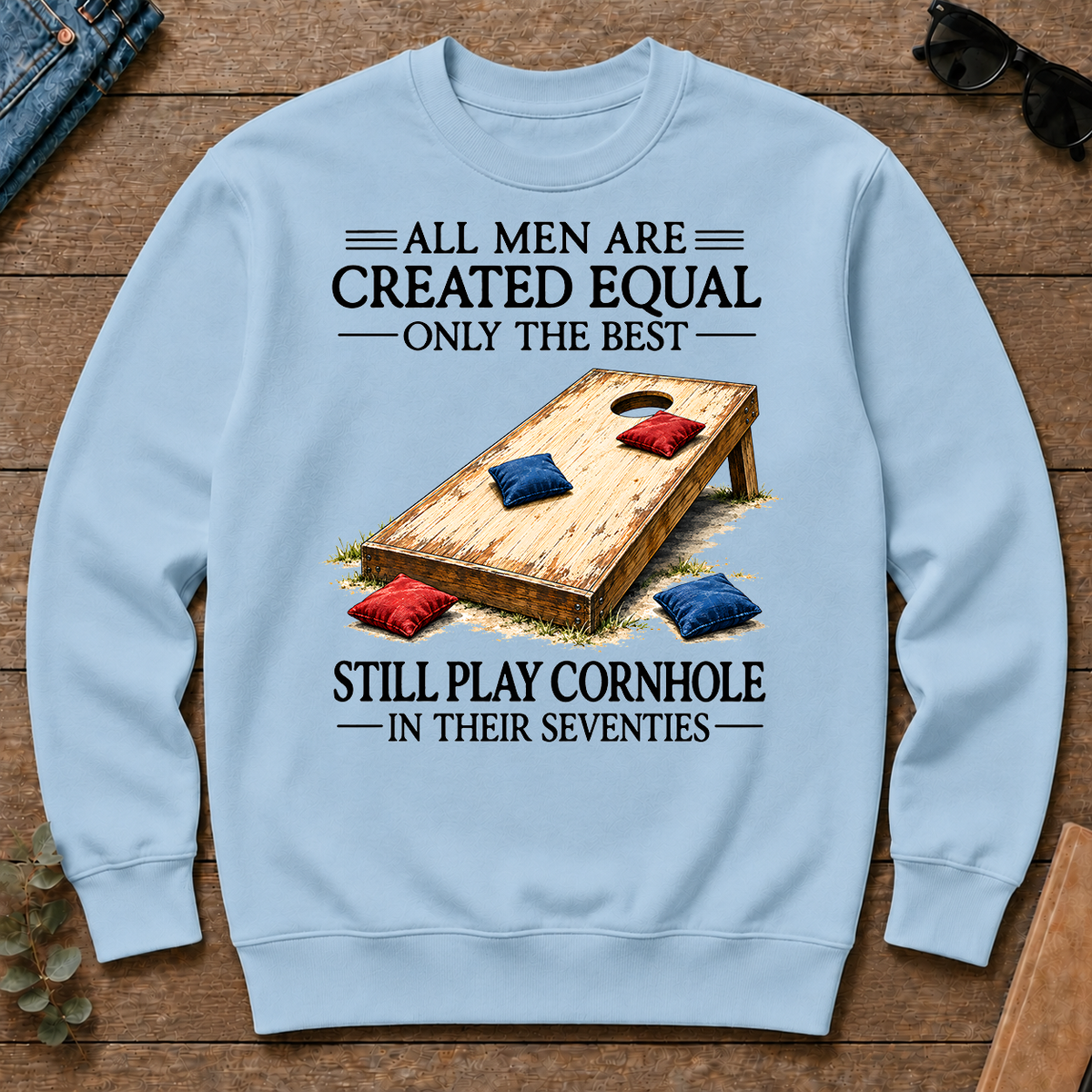 Still Play Cornhole In 70s - light-blue - CS2D-LightBlue
