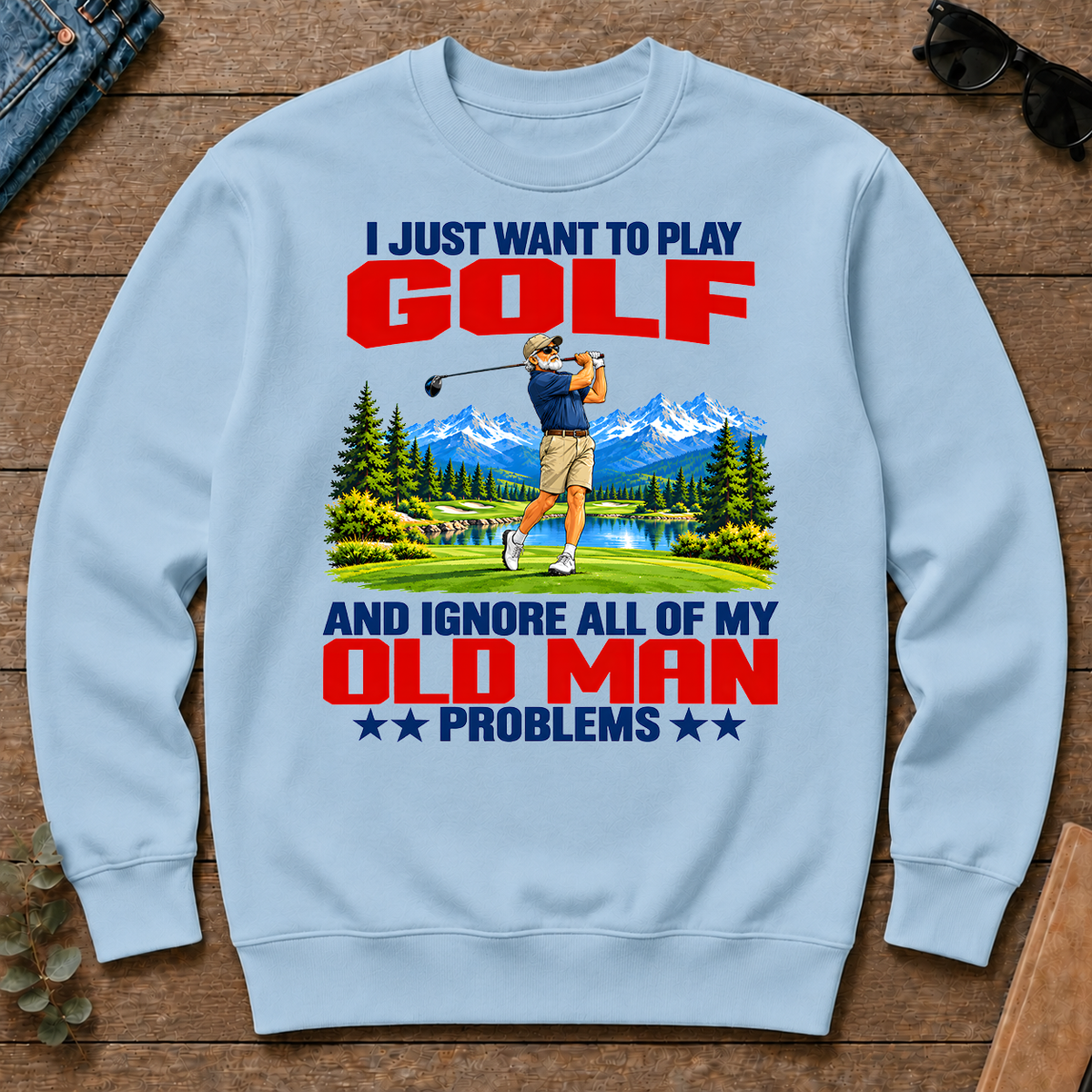 I Just Want To Play Golf - light-blue - CS2D-LightBlue