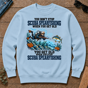 You Get Old When You Stop Scuba Spearfishing - light-blue - CS2D-LightBlue