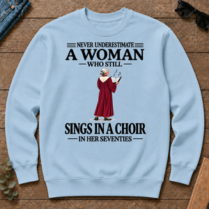 A Woman Still Sings In A Choir In Her Seventies - light-blue - CS2D-LightBlue