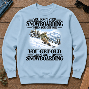 Don't Stop Snowboarding Vintage Art - light-blue - CS2D-LightBlue