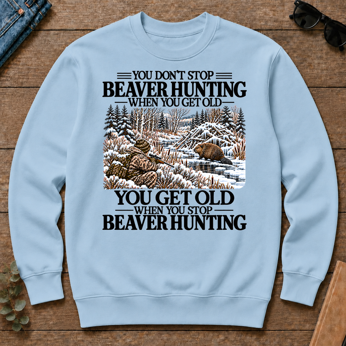 Don't Stop Beaver Hunting Snow - light-blue - CS2D-LightBlue