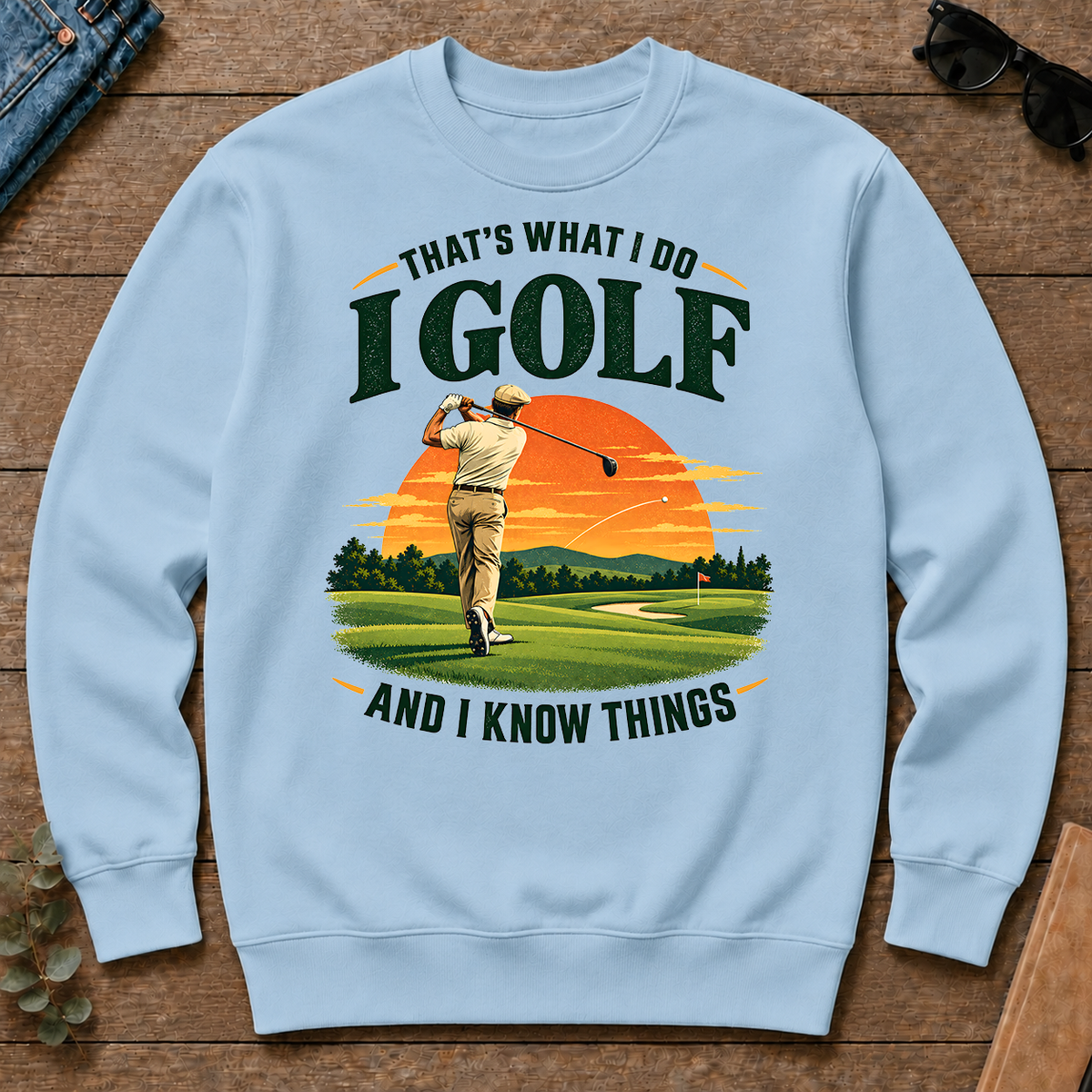 I Golf And I Know Things - light-blue - CS2D-LightBlue