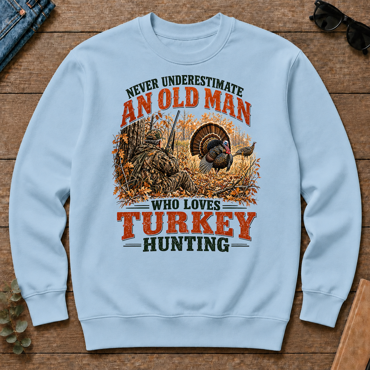 An Old Man Loves Turkey Hunting - light-blue - CS2D-LightBlue