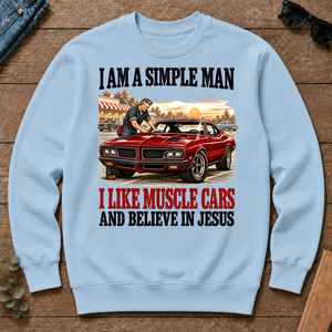 I Like Muscle Cars And Believe In Jesus - light-blue - CS2D-LightBlue