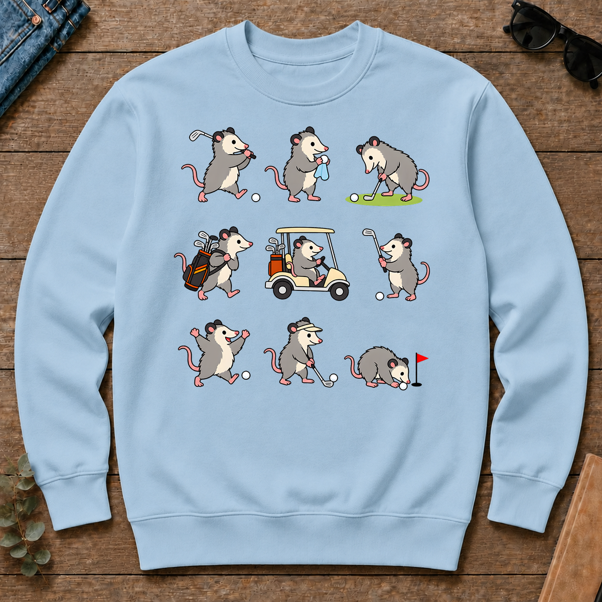 Funny Opossum Golf - light-blue - CS2D-LightBlue