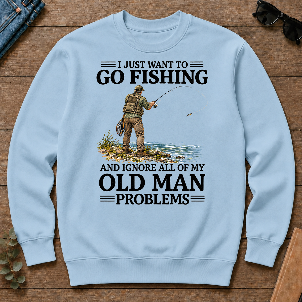 I Just Want To Go Fishing - light-blue - CS2D-LightBlue