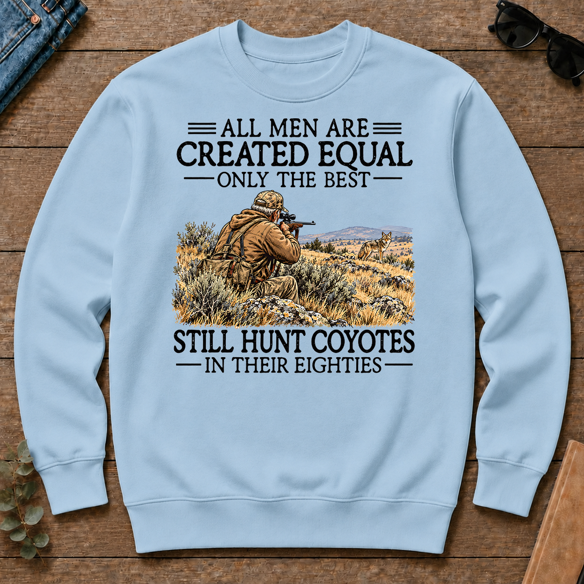 All Men Are Created Equal Coyote Hunting 80s - light-blue - CS2D-LightBlue
