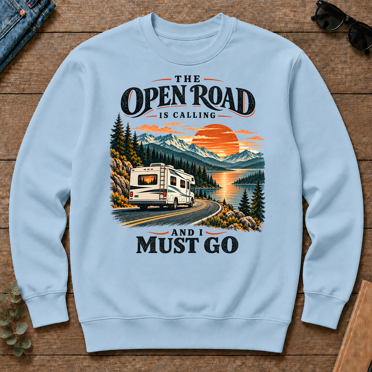 Traveling The Open Road Is Calling And I Must Go - light-blue - CS2D-LightBlue