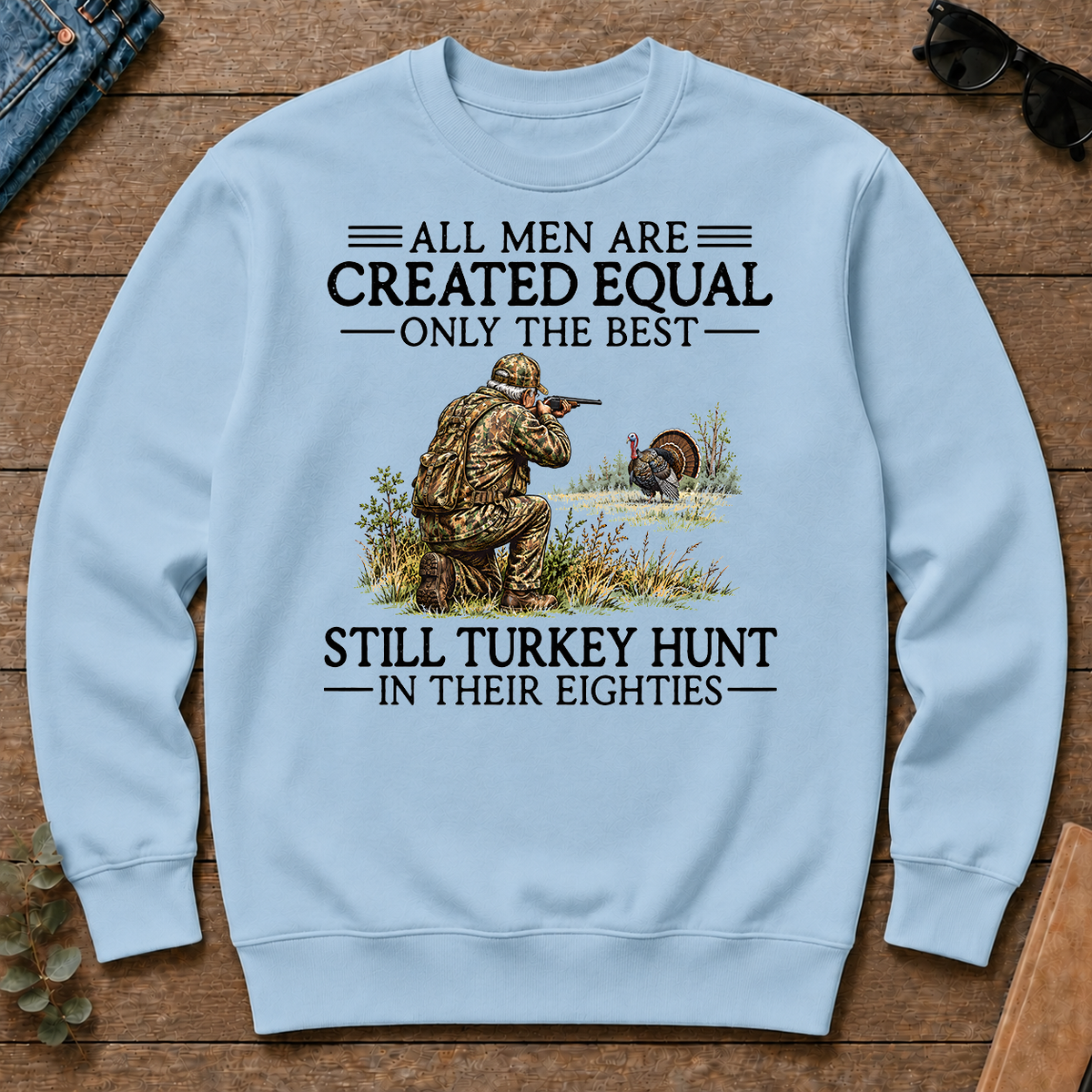 All Men Are Created Equal Turkey Hunting 80s - light-blue - CS2D-LightBlue