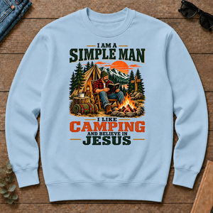 I Like Camping And Believe In Jesus - light-blue - CS2D-LightBlue