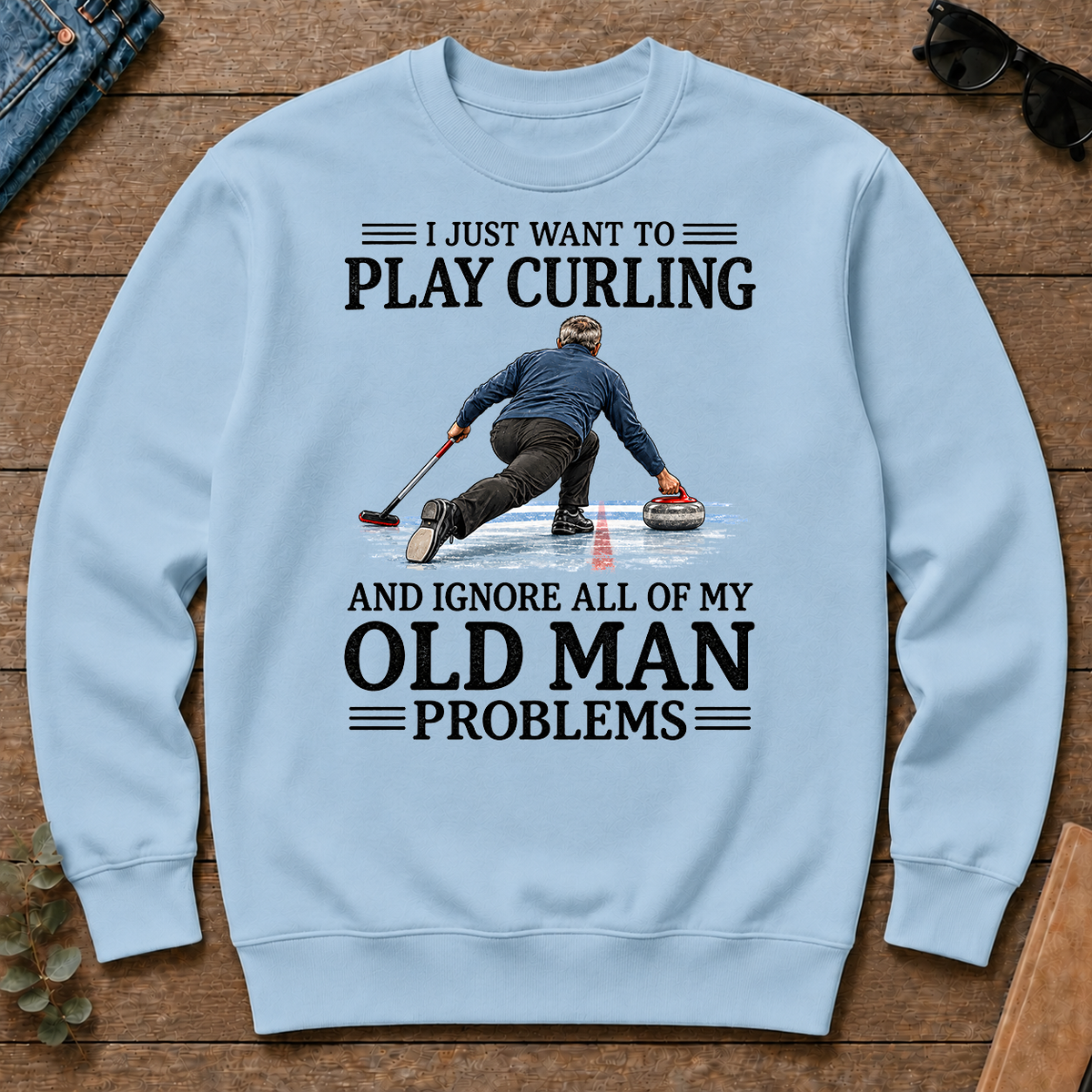 I Just Want To Play Curling - light-blue - CS2D-LightBlue