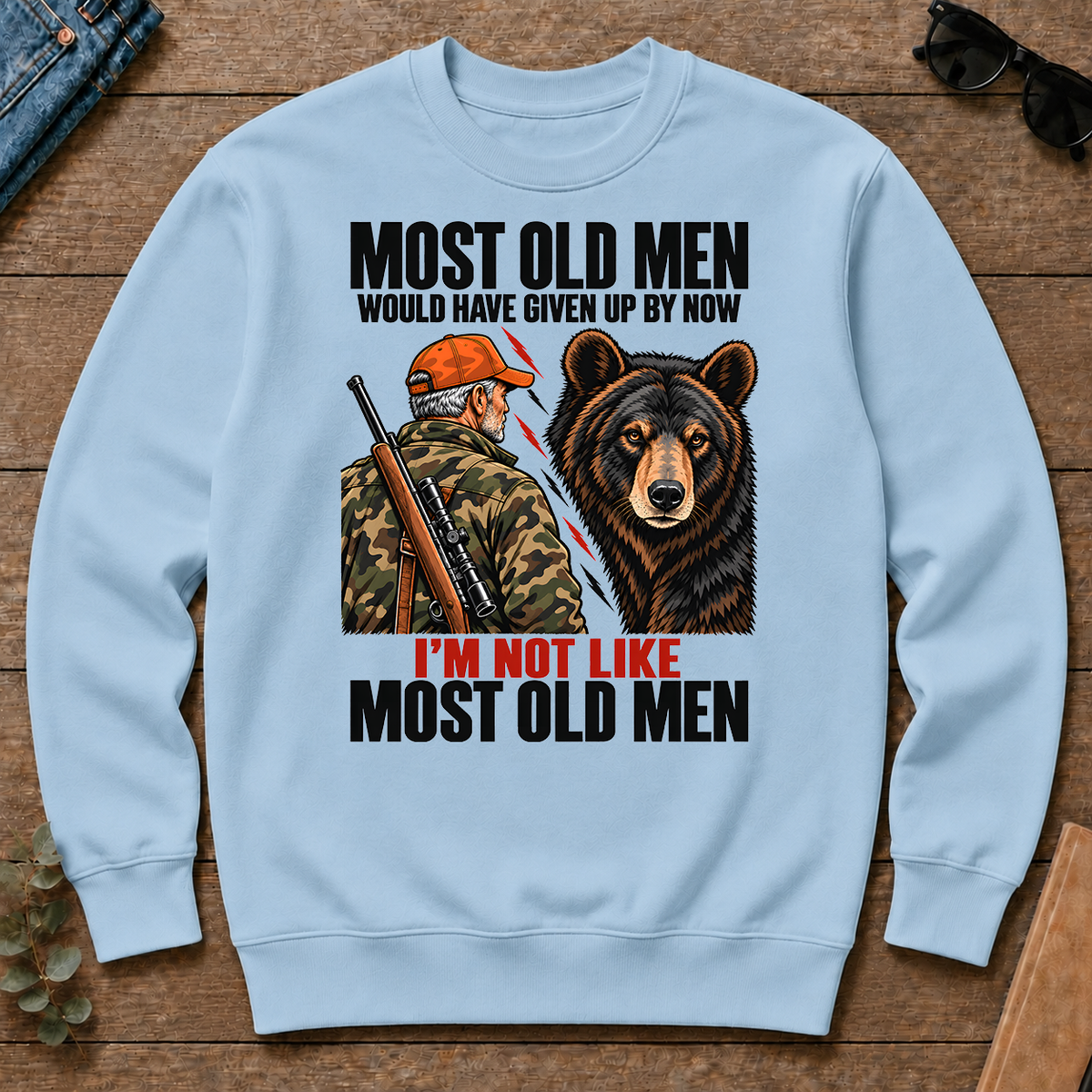 Bear Hunting Most Old Men Would Have Given Up By Now - light-blue - CS2D-LightBlue