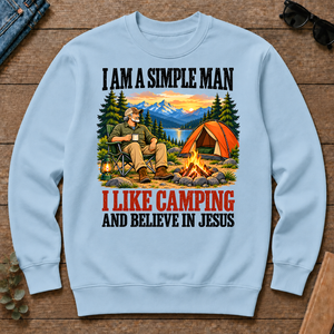 I Like Camping & Believe In Jesus - light-blue - CS2D-LightBlue