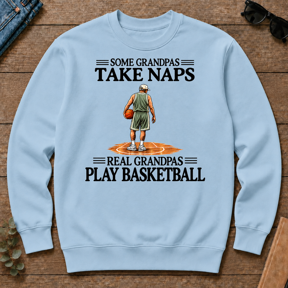 Real Grandpas Play Basketball Vintage - light-blue - CS2D-LightBlue