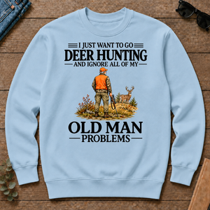 I Just Want To Go Deer Hunting Vintage - light-blue - CS2D-LightBlue
