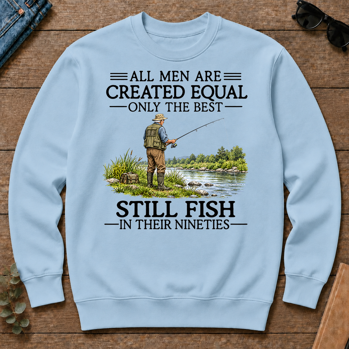 All Men Are Created Equal Only The Best Still Fish 90s - light-blue - CS2D-LightBlue