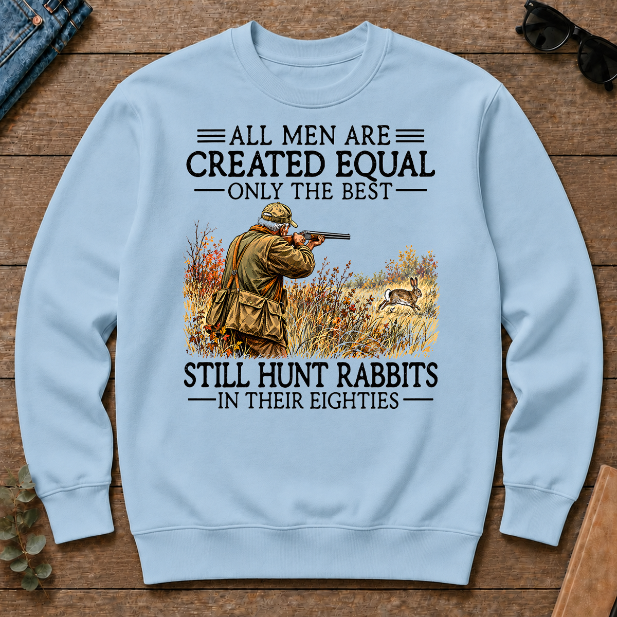 All Men Are Created Equal Rabbit Hunting 80s - light-blue - CS2D-LightBlue