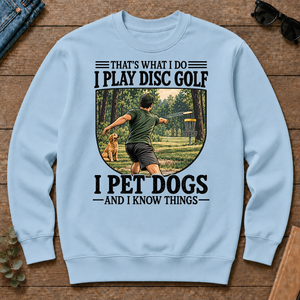 I Play Disc Golf And I Pet Dog - light-blue - CS2D-LightBlue