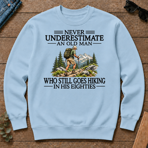 Never Underestimate An Old Man Hiking 80s - light-blue - CS2D-LightBlue