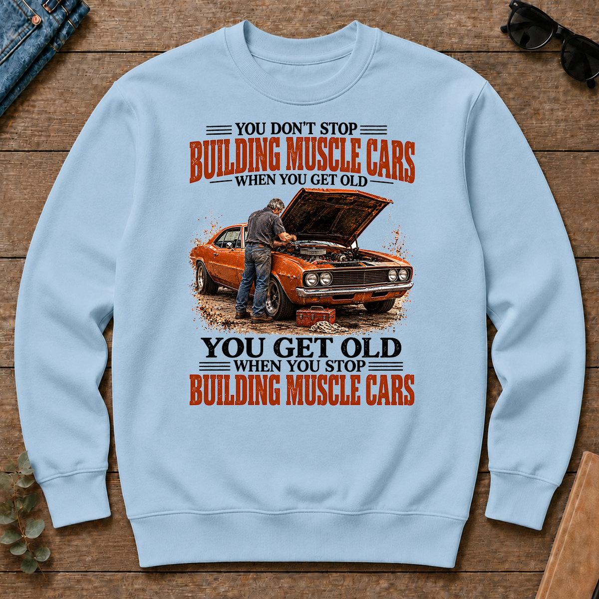 Building Muscle Cars You Get Old When You Stop - light-blue - CS2D-LightBlue