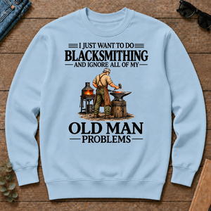 I Just Want To Do Blacksmithing - light-blue - CS2D-LightBlue