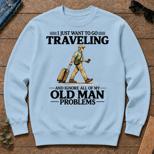 I Just Want To Go Traveling Vintage - light-blue - CS2D-LightBlue