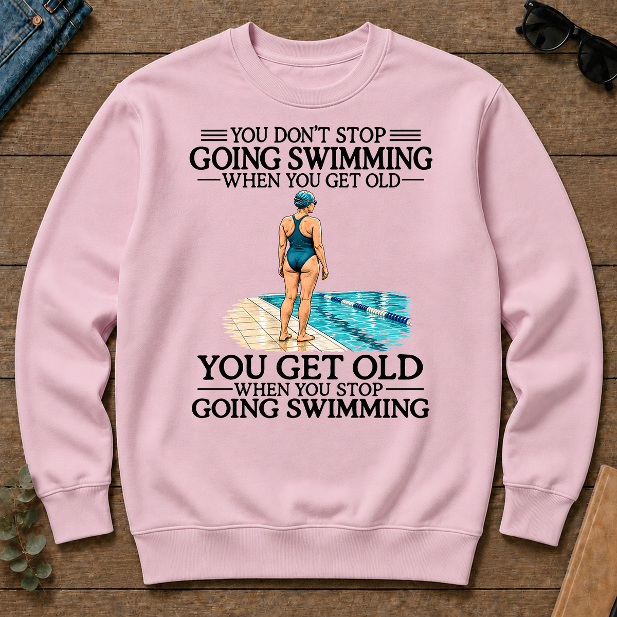 Don't Stop Going Swimming Woman - light-pink - CS2D-LightPink