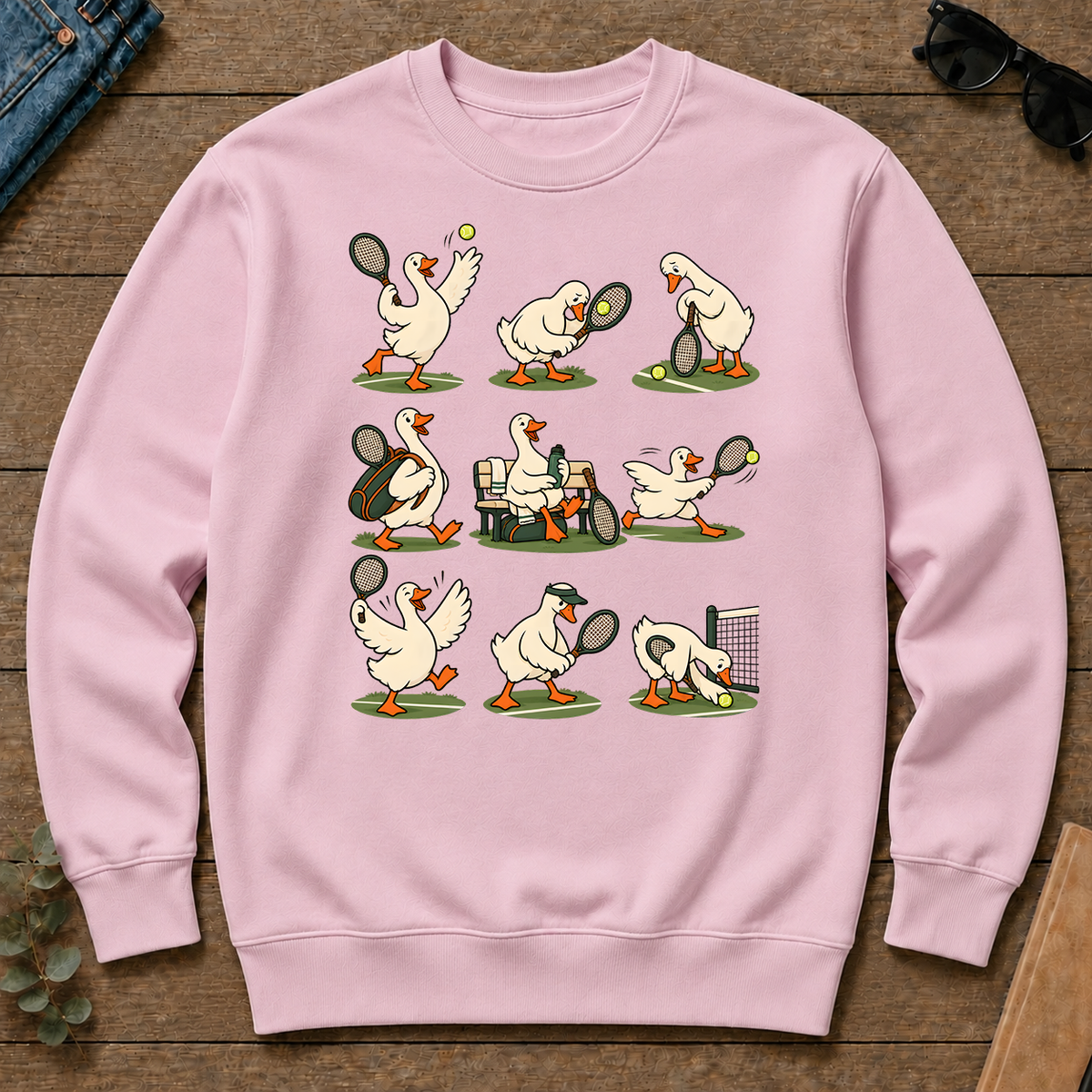 Funny Ducks Playing Tennis - light-pink - CS2D-LightPink