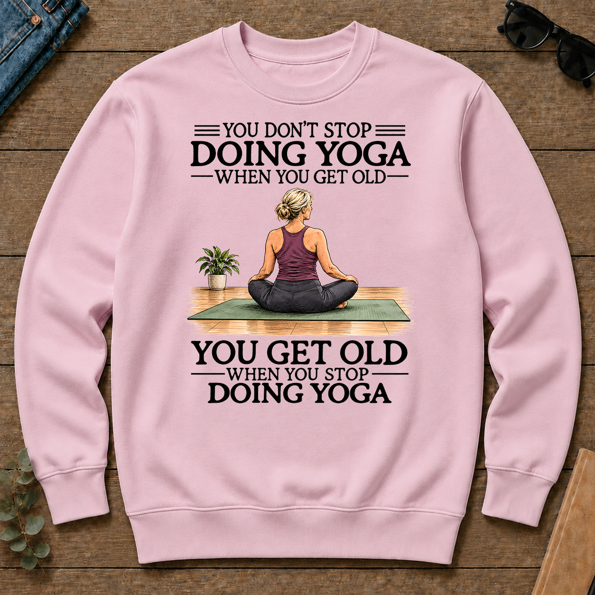 Don't Stop Doing Yoga Woman - light-pink - CS2D-LightPink