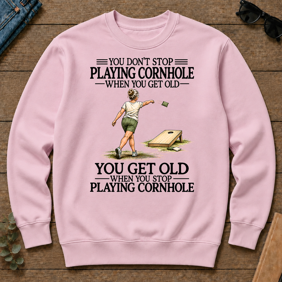 Don't Stop Playing Cornhole - light-pink - CS2D-LightPink