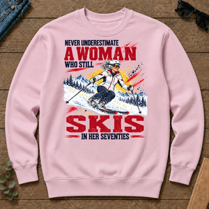 A Woman Still Skis In Her 70s - light-pink - CS2D-LightPink