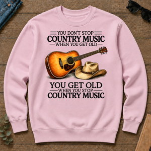 Don't Stop Playing Country Music Vintage Art - light-pink - CS2D-LightPink