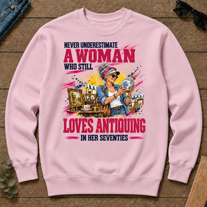 A Woman Still Loves Antiquing In Her 70s - light-pink - CS2D-LightPink