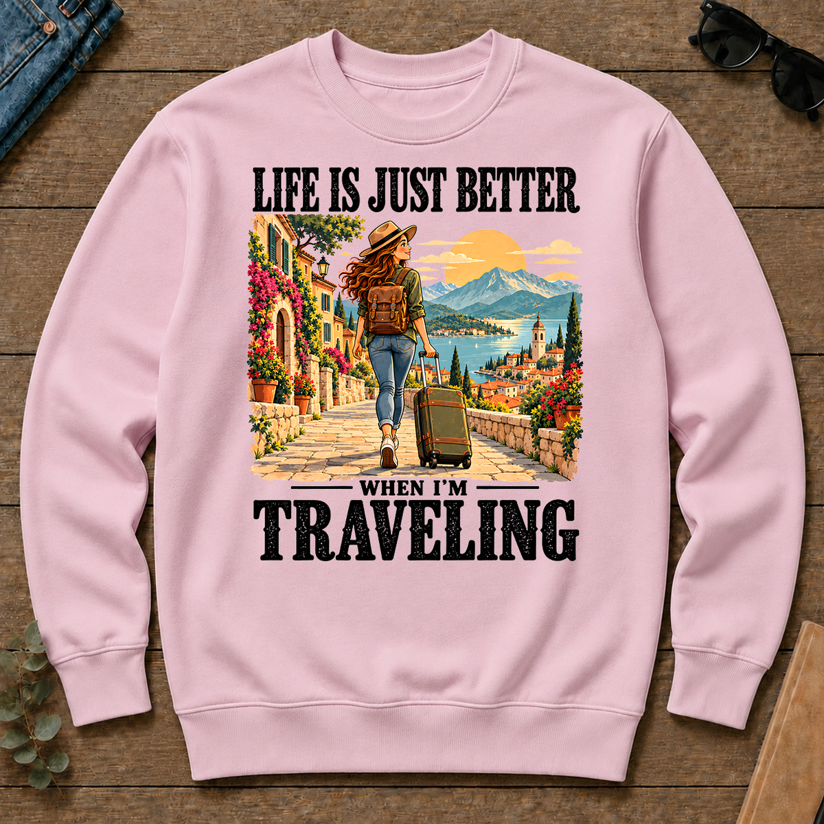 Life Is Just Better When I'm Traveling - light-pink - CS2D-LightPink