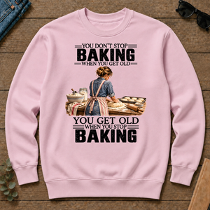 Vinatge You Get Old When You Stop Baking - light-pink - CS2D-LightPink