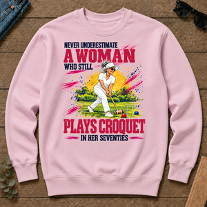 A Woman Still Plays Croquet In Her 70s - light-pink - CS2D-LightPink