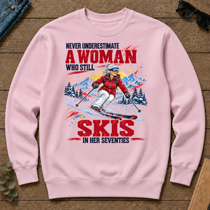 A Woman Still Skis In Her 70s - light-pink - CS2D-LightPink