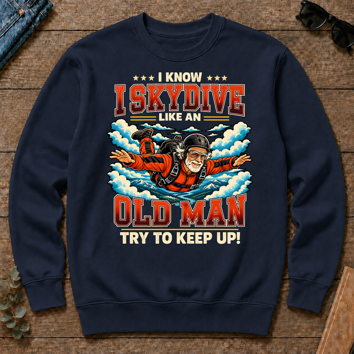 I Know I Skydive Like An Old Man - navy - CS2D-Navy