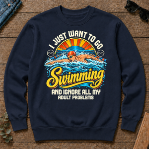 I Just Want To Go Swimming & Ignore All Adult Problems - navy - CS2D-Navy