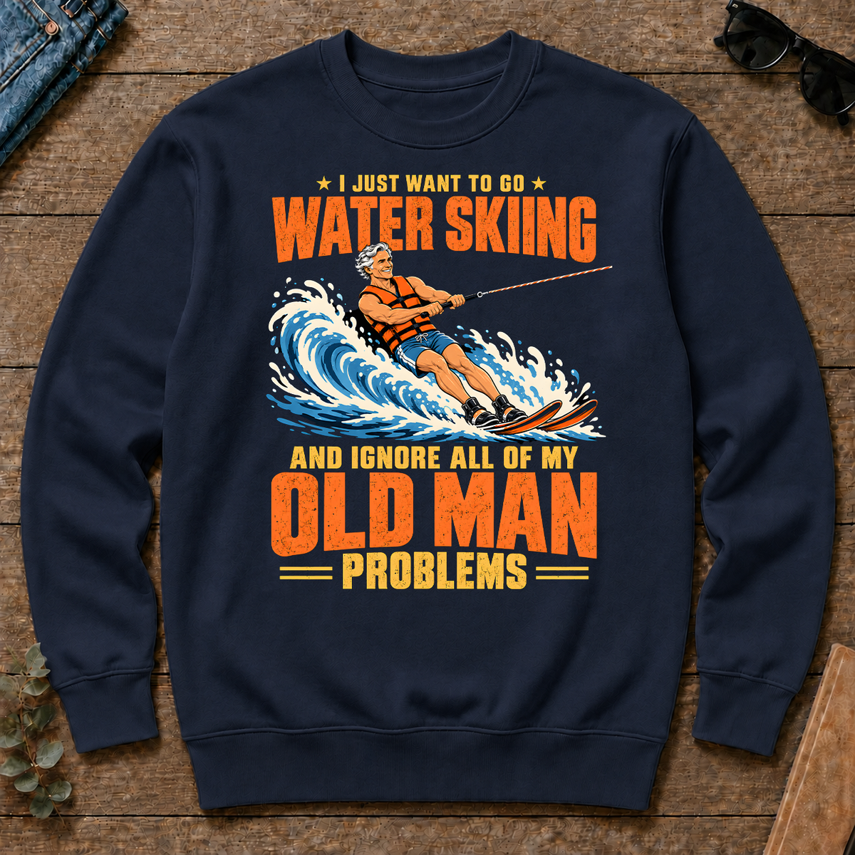 I Just Want To Go Water Skiing - navy - CS2D-Navy