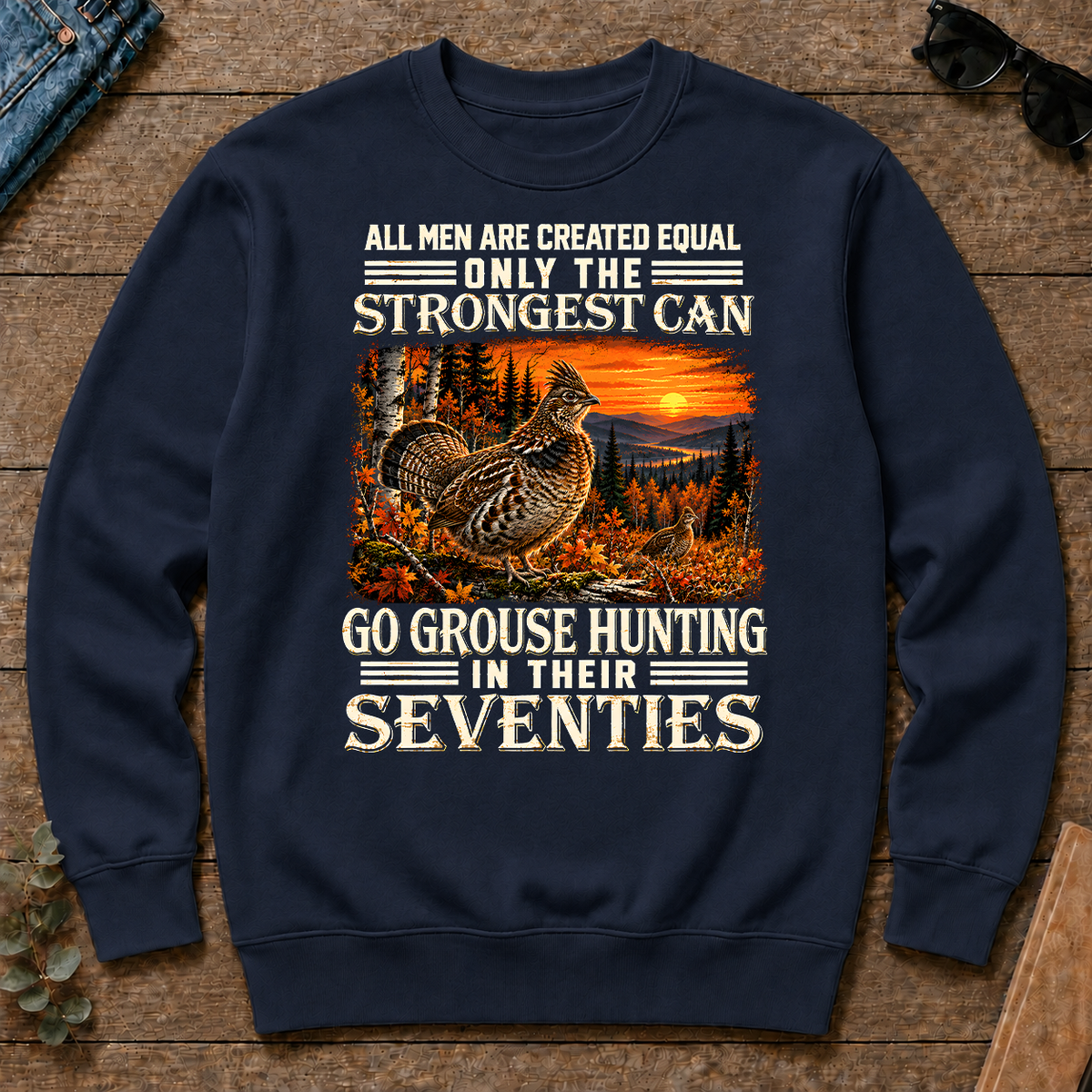Grouse Hunting Strongest Man In Seventies - navy - CS2D-Navy