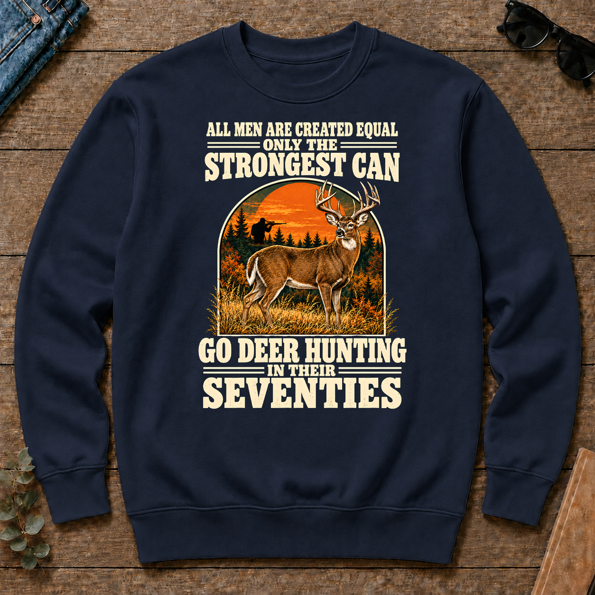 Deer Hunting Seventies Vintage - navy - CS2D-Navy