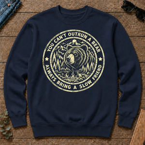 You Can't Outrun A Bear Always Bring A Slow Friend - navy - CS2D-Navy