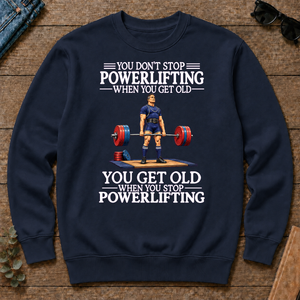 Old Man Don't Stop Powerlifting - navy - CS2D-Navy